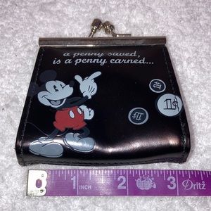 The Disney store genuine leather Mickey Mouse coin purse